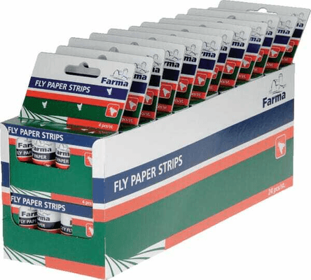 Pièces agricoles - Cloture,Jardin & Sylviculture - Bandes papier tue-mouches 4 pcs