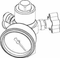 Pièces agricoles - Hydraulique - Valise de remplissage de boule d'azote