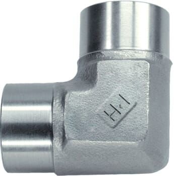 Pièces agricoles - Hydraulique - Adaptateur coudé 3/4" BSP SS