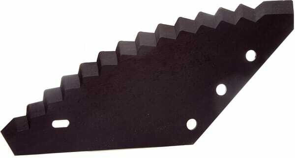 Pièces agricoles - Fenaison & élevage - Lame de distributrice carbure, 528x274x6mm Ø 19.5mm