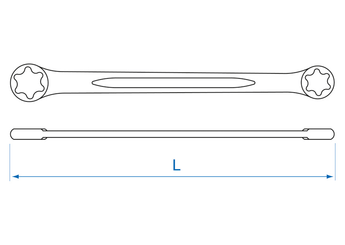 Outils - Outils divers - Clé polygonale droite Torx E6xE8