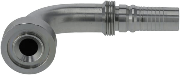 Pièces agricoles - Hydraulique - Raccord à sertir 4SH-DN20 bride Ø 41,3 mm 90°