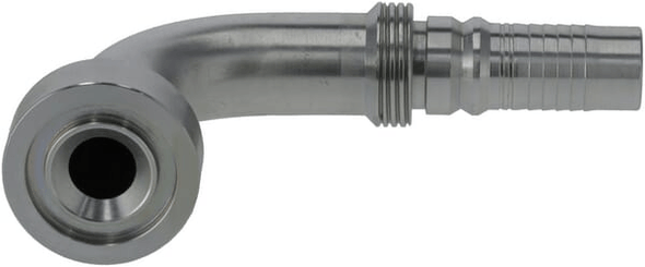 Pièces agricoles - Hydraulique - Raccord à sertir 4SH-DN20 bride Ø 41,3 mm 90°