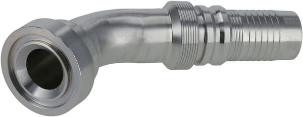 Pièces agricoles - Hydraulique - Raccord à sertir 4SH-DN32 bride Ø 54,0 mm 45°