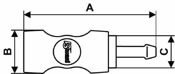 Pièces agricoles - Pièce pneumatique - Accouplement de sécurité tuyau 10mm