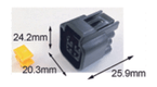 Connectique électrique femelle étanche TOURMAX type 090 (FRW)