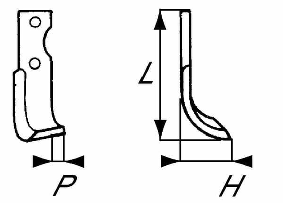 Pièces agricoles - Travail du sol - Lame de fraise g. Grillo