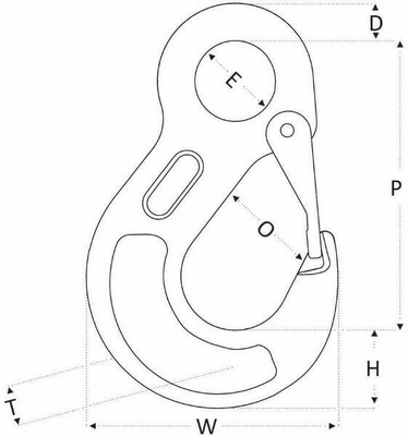 Pièces agricoles - Outils atelier - Croch éling à œill REH13 13mm