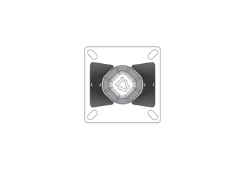 Materiels - Cage de contention - PACK DE 25 POTEAUX TREFLE SUR PLATINE NU D.102MM L.1.68M