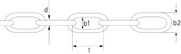 Pièces agricoles - Fasteners - Chaîne longue inoxydable A4 2 mm