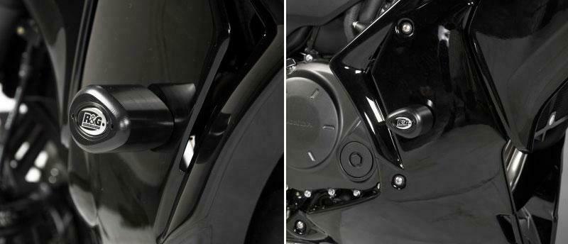 Pièces Quad & Motos - Equipement véhicule - Tampons de protection R&G RACING Aero noir Honda CBF1000F/Travel
