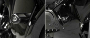 Tampons de protection R&G RACING Aero noir Honda CBF1000F/Travel