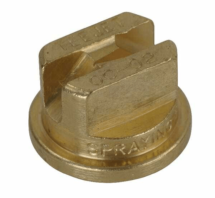 Pièces agricoles - Pièce Pulvérisateur - Buse de bordure à jet plat OC 80° 2 dorée laiton TeeJet