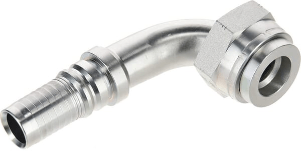 Pièces agricoles - Hydraulique - Raccord à sertir 4SH-DN25-1.11/16" ORFS-90°