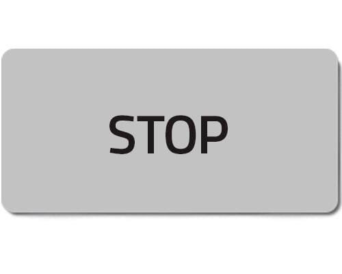 Pièces agricoles - Electricité - Autocollant "STOP"