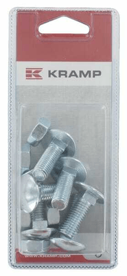 Pièces agricoles - Fasteners - Écrou et boulon M10 x 30 mm, 4,6 (6)