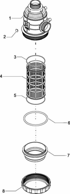 Pièces agricoles - Pièce Pulvérisateur - Filtre asp. 2" 160-220 l/min