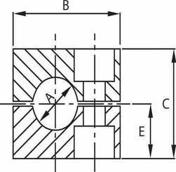 Pièces agricoles - Hydraulique - Corps de collier 6 mm (1)