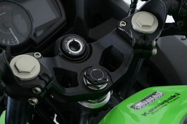 Pièces Quad & Motos - Equipement véhicule - Insert ecrou de direction R&G RACING noir Kawasaki Ninja 400