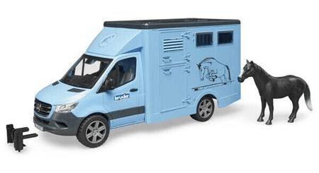 Loisirs - Jouets - MB Sprinter transporteur d'animaux avec 1 cheval