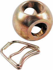 Pièces agricoles - Tracteur pièce adaptable - Boule d’attelage inférieure double spéciale, Cat.2/1/2 Ø22.0-28.5/56x44.5mm