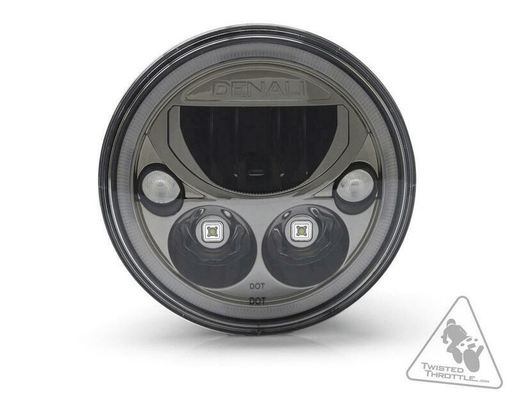 Pièces Quad & Motos - Equipement véhicule - Phare DENALI M7 LED Ø177mm noir chrome