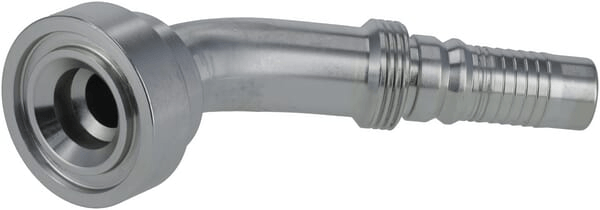 Pièces agricoles - Hydraulique - Raccord à sertir 4SH-DN20 bride Ø 47.6 mm 45°