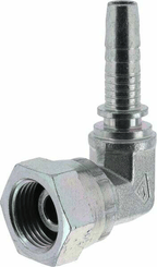 Pièces agricoles - Hydraulique - Raccord sertir DN08-3/8BSP 90°