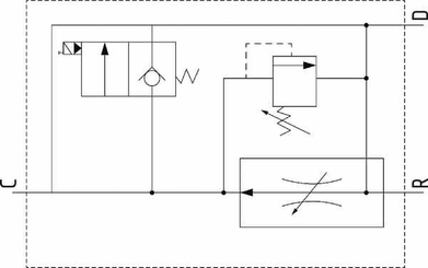 Pièces agricoles - Hydraulique - Régulateur de débit 3 voies 3/4 S