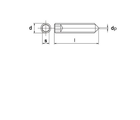 Pièces agricoles - Fasteners - Vis régl. p. cr. M10x10 noire