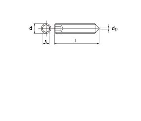 Pièces agricoles - Fasteners - Vis régl. p. cr. M10x10 noire