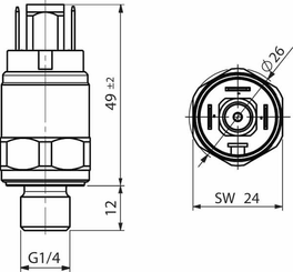 Pièces agricoles - Electricité - Manocontact 0 - 16 bars
