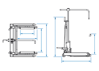 Outils - Outils divers - Chariot porte-roues hydraulique pour camionnette, camion et bus 500kg