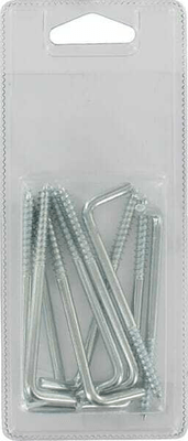 Pièces agricoles - Fasteners - Crochet à visser 4,5 x 80 mm (10)