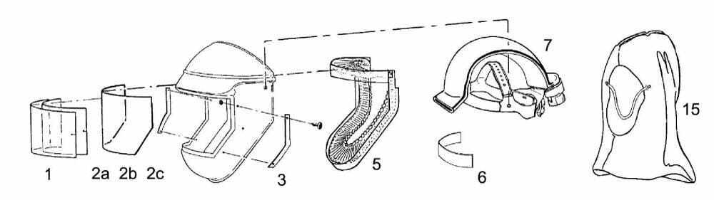 Vêtements et protections - Equipement - Cagoules de réserve 10 pcs.