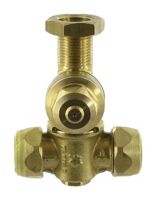 Pièces agricoles - Pièce Pulvérisateur - Porte-buse 2 voies laiton 3/8"
