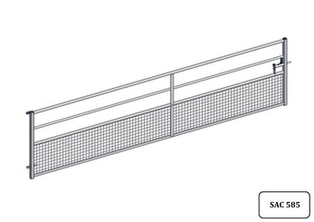Materiels - Accessoires 50Kg-70Kg - PORTE HERBAGE SEMI-GRILLAGEE L.4.69M
