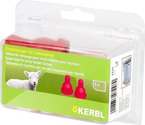 Pièces agricoles - Cloture,Jardin & Sylviculture - Tétine pour agneau rouge 5pcs