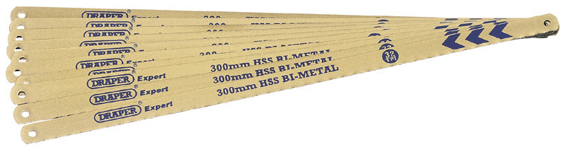 Pièces Quad & Motos - Outillage - Lames de rechange bi-métal DRAPER 10pce x300mm pour scie à métaux