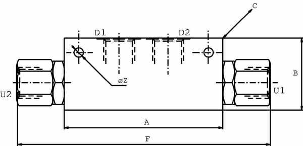Pièces agricoles - Hydraulique - Clapet anti-retour piloté VBPD