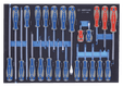 Module mousse tournevis à fente, Torx et Phillips - 24 pièces