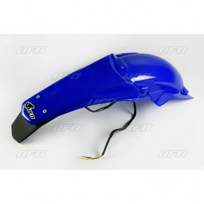 Pièces Quad & Motos - Plastiques - Garde-boue arrière + support de plaque avec feu UFO bleu Reflex Yamaha WR450F/250F
