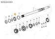 Cuscinetto 6008 2RS1 N Deutz-Fahr origine