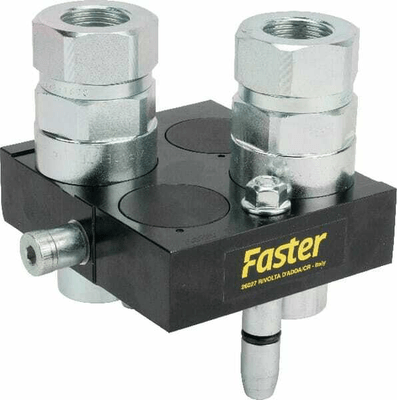 Pièces agricoles - Hydraulique - Raccord multiple DN20-2 x 3/4" BSPP prise amovible