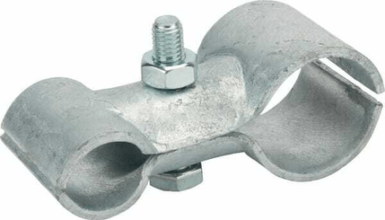 Pièces agricoles - Cloture,Jardin & Sylviculture - Collier double 1¼" x 3/4"