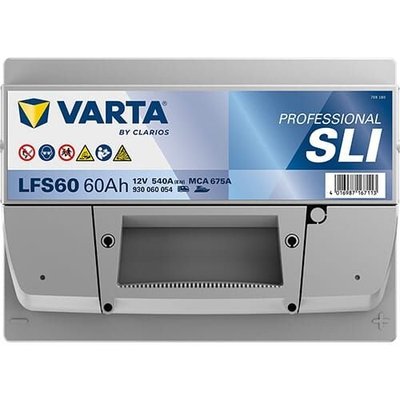 Pièces agricoles - Eclairage - Battery 12V 60Ah 540A LFS60 VARTA Professional Starter