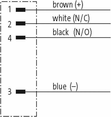 Pièces agricoles - Electricité - Connecteur à brides, M12, 4 pôles