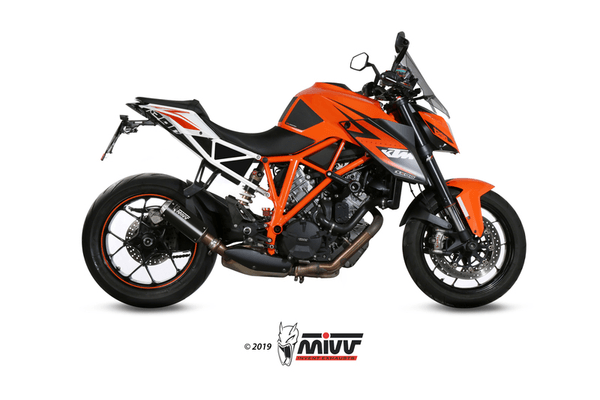 Pièces Quad & Motos - Pièces communes - Silencieux MIVV MK3 Steel Black/casquette inox KTM 1290 Superduke