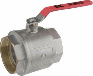 Pièces agricoles - Hydraulique - Vanne à bille BSP 2x femelle 4" + poignée SS