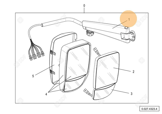 Pièces agricoles - Cabine et structure - SUPPORT